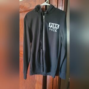 VS Pink Zip Up Hoodie Size Medium